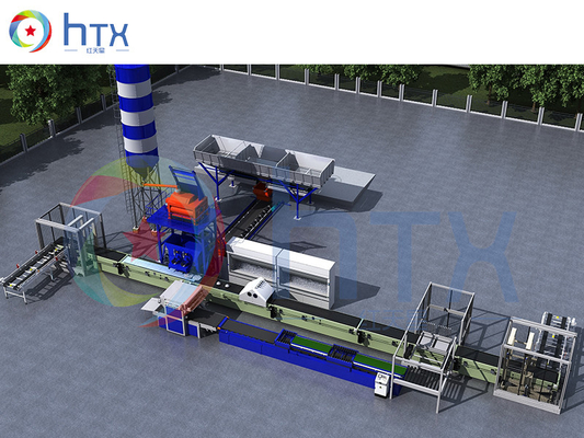 φραγμός πεζοδρομίων 600-800m2/H 37.6kw που κάνει την εξώθηση φύλλων πατωμάτων μηχανών