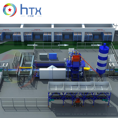 Αυτόματο σκυρόδεμα 37.6KW που πετά την υγρή Doser πέτρινη γραμμή παραγωγής καπλαμάδων μηχανών
