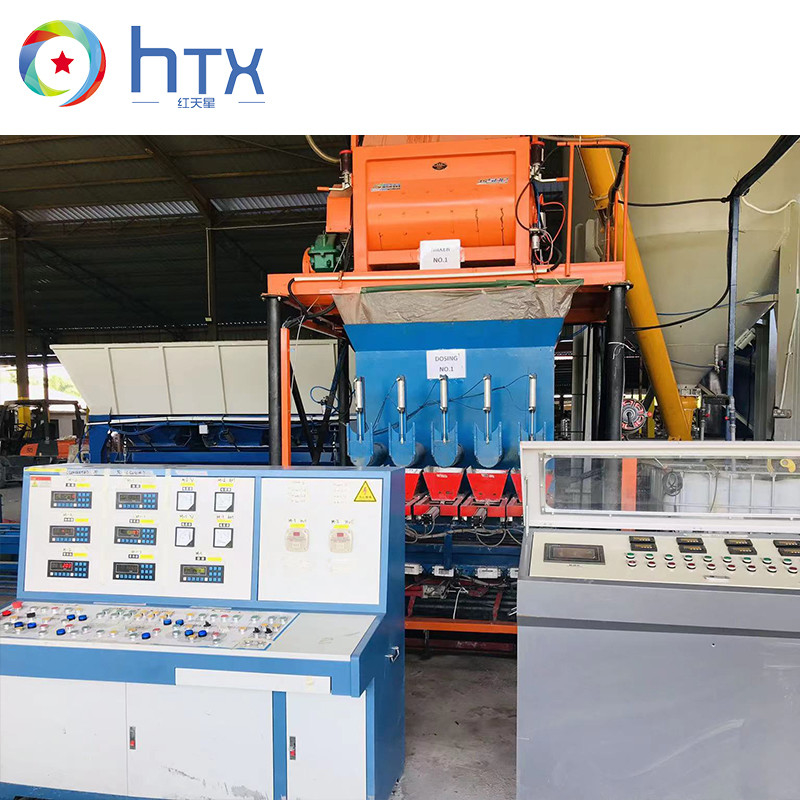 Υγρή χυτή Equipmen πατωμάτων κεραμιδιών μηχανή παραγωγής γραμμών παραγωγής τεχνητή πέτρινη